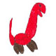 真っ赤な恐竜
